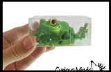 NEW - 3D Printed Large Frog in Box Fidget - Wiggle Articulated Jointed Moving Toy