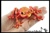 NEW - 3D Printed Large Frog in Box Fidget - Wiggle Articulated Jointed Moving Toy