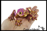 NEW - 3D Printed Large Frog in Box Fidget - Wiggle Articulated Jointed Moving Toy