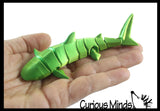 NEW - 3D Printed Shark Fidget - Wiggle Articulated Jointed Moving Sea Creature Toy - Unique