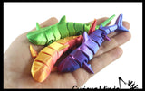 NEW - 3D Printed Shark Fidget - Wiggle Articulated Jointed Moving Sea Creature Toy - Unique