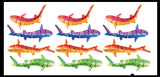 NEW - 3D Printed Shark Fidget - Wiggle Articulated Jointed Moving Sea Creature Toy - Unique