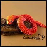 NEW - 3D Printed Large 12" Snake Wiggle Articulated Jointed Moving Fidget Toy - Unique Sensory