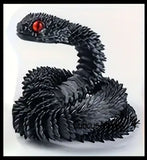 NEW - 3D Printed Large 12" Snake Wiggle Articulated Jointed Moving Fidget Toy - Unique Sensory