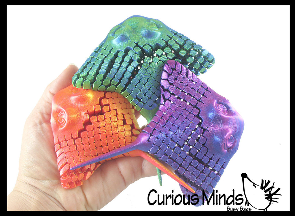 3D Printed Stingray Animal Fidget Toy Articulated