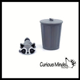 NEW - 3D Printed Raccoon in Trash Can Animal Fidget Toy
