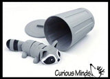 NEW - 3D Printed Raccoon in Trash Can Animal Fidget Toy