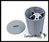 NEW - 3D Printed Raccoon in Trash Can Animal Fidget Toy