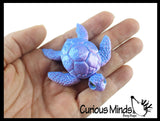 NEW - 3D Printed Turtle in Egg Wiggle Articulated Jointed Moving Fidget Toy - Unique Sensory Toy Mini Assorted Animals