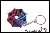 NEW - 3D Magic Maze Telescoping Fidget Toy Keychain - Auditory Fun Shifting Tunnel Puzzle 3D Fidget - Nesting Nested Telescopic