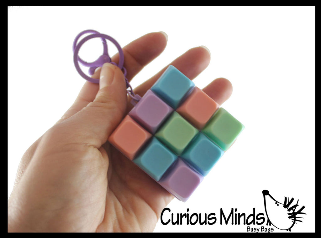 Keyboard Key Fidget Clicker  - 9 Key - Toy - Key Cap Click on Keychain