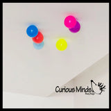 Box of 8 Sticky Fun Stress Balls that Stick to Ceiling Fun Colorful Globs