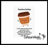 Coffee Cup Keyboard Key Fidget Clicker  - Toy - Key Cap Click on Keychain Cute Gift