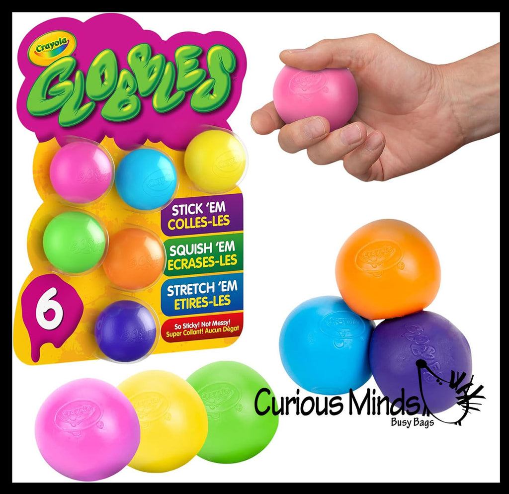Crayola Globbles Sticky Fun Stress Balls that Stick to Ceiling