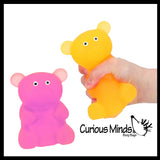 Soft Large Mochi Gummy Bear - Large Squishy Sensory Fidget Toy Jelly