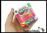 Sugar Ice Cube Kool Kube Cube Ball - Irre-squish-tible Thick Glue/Gel Syrup Molasses Stretch Ball - Ultra Squishy and Moldable Slow Rise Relaxing Sensory Fidget Stress Toy Square Ice