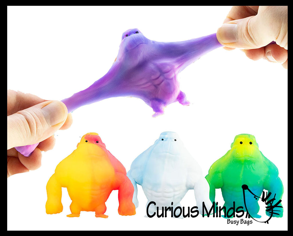 Sand Filled Stretchy Smash Gorilla Small Animals - Ape Lover Sensory Fidget Toy