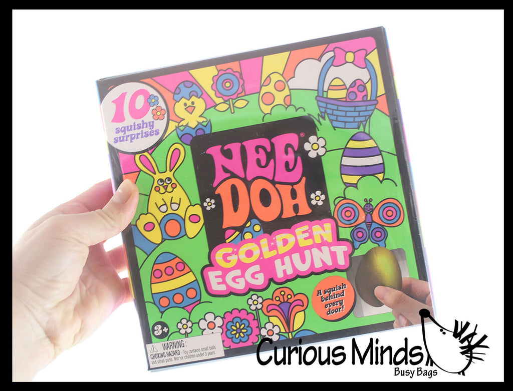 NeeDoh Easter Golden Egg Hunt Advent Calendar Relaxing Sensory Fidget Stress Toy Nee doh Easter