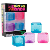 IN STOCK - NeeDoh 4 PACK Teenie Nice Ice Cube Baby Ice Sugar Ball - Thick Glue/Gel Stretch Ball - Ultra Squishy and Moldable Slow Rise Relaxing Sensory Fidget Stress Toy