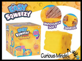 ORB Easy Squeezy Cheese - Jumbo Doh Filled Cheese - Stress Squishy Ball