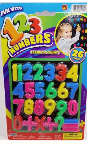 LAST CHANCE - LIMITED STOCK - Plastic Numbers Educational Math