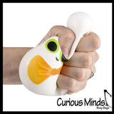 Halloween Ghost and Candy Corn Soft Cream Doh Filled Stress Ball - Squishy Gooey Squish Sensory Squeeze Balls - Spooky