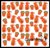 96 Piece Pumpkin Slime/Putty/Bubbles Small Toy Set - Pumpkin Guts Putty, Jack O Lantern Pumpkin Bubbles - Trick or Treat (8 Dozen)