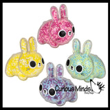 NEW - Bunny Fidget Balls - Air and Styrofoam Bead Filled Squeeze Stress Balls  -  Sensory, Stress, Fidget Toy Super Soft
