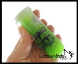Alien Test Tube Slime With Mini Figurine - Oozy Gooey Fun Party Favor Prize Toy