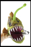 Plush Anglerfish Stuffed Animal Toy - Plushie Stuffie Ocean Angler Fish Headlamp