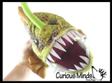 Plush Anglerfish Stuffed Animal Toy - Plushie Stuffie Ocean Angler Fish Headlamp