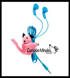 Cute Fuzzy Plush Animal Clip On - Squeeze to Clip on Clothes Pencils - Retro 80's Toy