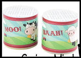 Animal Noise Maker - Retro Tip Over Farm Animal to Hear Sounds Cow and Sheep