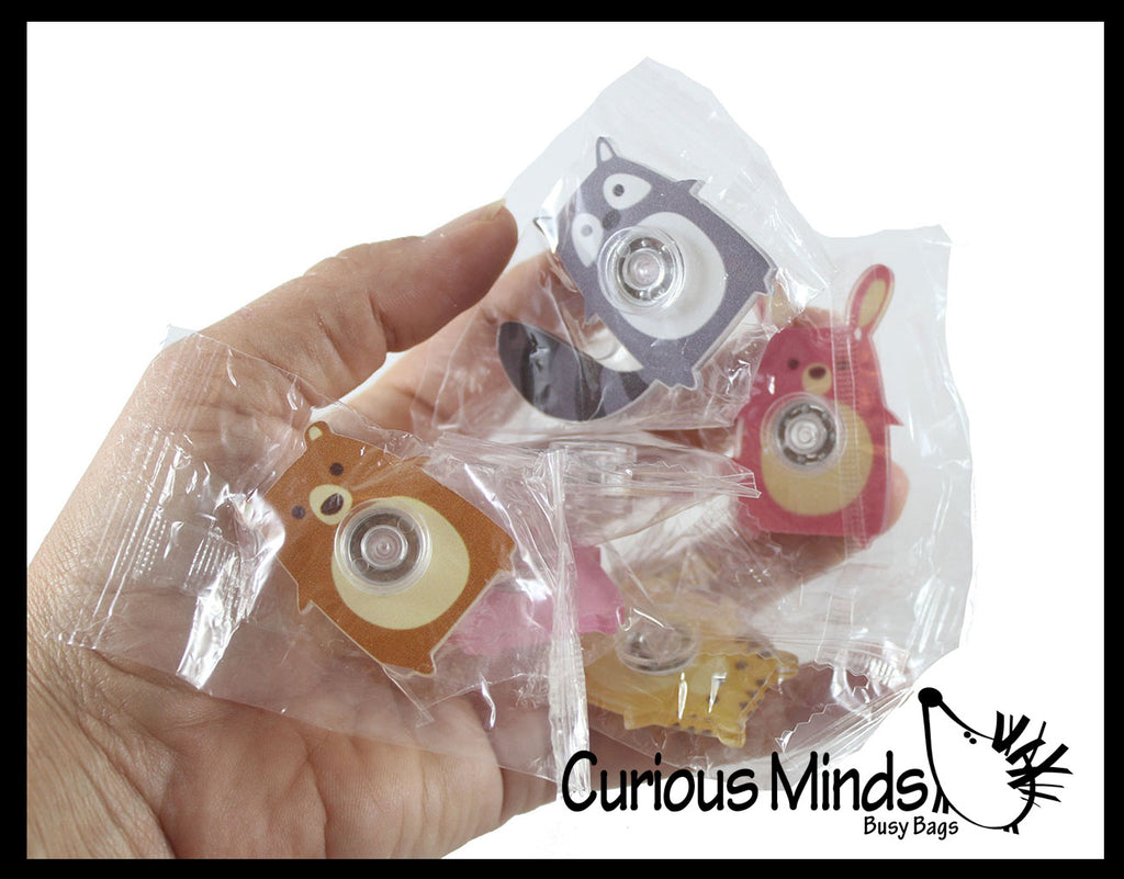 Mini Animal Themed Adorable Fidget Spinners - Cute Party Favor Fidget