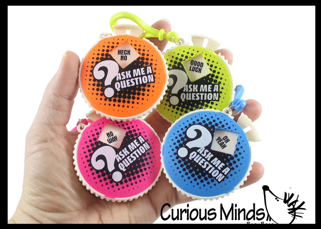 Fortune Teller Decision Maker Answering Question Toy On Clip - Fortune Telling Toy - Classic Fun Predictor Ask a Question - Answers Questions Key Ring