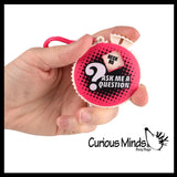 Fortune Teller Decision Maker Answering Question Toy On Clip - Fortune Telling Toy - Classic Fun Predictor Ask a Question - Answers Questions Key Ring