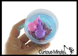 Axolotl and Putty - Putty with 2 Axolotl Figures - Squishy Cute Sea Creatures Stretchy and Squeezy Toy Figurine - Fidget Stress Ball Slime