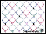 Axolotl Cord Bracelet  - Cute Plastic Charms Jewelry for Children - Charm Kids Party Favors