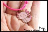 Axolotl Cord Bracelet  - Cute Plastic Charms Jewelry for Children - Charm Kids Party Favors