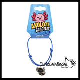 Axolotl Cord Bracelet  - Cute Plastic Charms Jewelry for Children - Charm Kids Party Favors