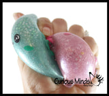Axolotl Thick Metallic Gel Stress Ball - Sticky Fun Fidget.