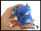 Axolotl Thick Metallic Gel Stress Ball - Sticky Fun Fidget.