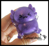 Axolotl Thick Metallic Gel Stress Ball - Sticky Fun Fidget.