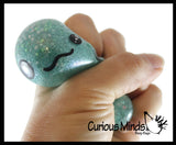 Axolotl Thick Metallic Gel Stress Ball - Sticky Fun Fidget.