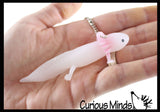 Axolotl Keychain - Squishy Cute Sea Creatures Stretchy and Squeezy Toy Figurine - Fidget Stress Ball