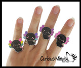 BULK - WHOLESALE -  SALE - Axolotl Mood Rings - Color Changing Heat Sensitive Jewelry for Children - Adjustable Ring Kids