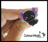 BULK - WHOLESALE -  SALE - Axolotl Mood Rings - Color Changing Heat Sensitive Jewelry for Children - Adjustable Ring Kids
