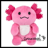 Cute Small 5" Axolotl Plush Stuffed Animals- Adorable Walking Fish Toy - Eco Friendly Recycled Plush Stuffie Plushy Cuddly Toy