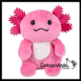 NEW - Cute Small 5" Axolotl Plush Stuffed Animals- Adorable Walking Fish Toy - Eco Friendly Recycled Plush Stuffie Plushy Cuddly Toy