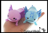 Axolotl Cute Pull and Pop Snap Animal Expanding Flexible Accordion Tube Toy - Free Play - Open Ended Fidget Toy